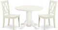 East West Furniture SHCL3-LWH-W 3 Piece Dining Table Set by EastWestFurniture