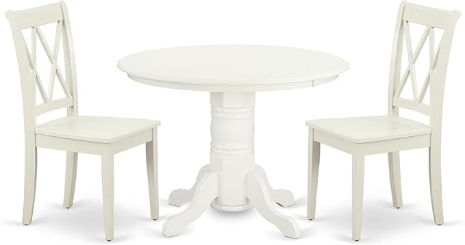 East West Furniture SHCL3-LWH-W 3 Piece Dining Table Set by EastWestFurniture