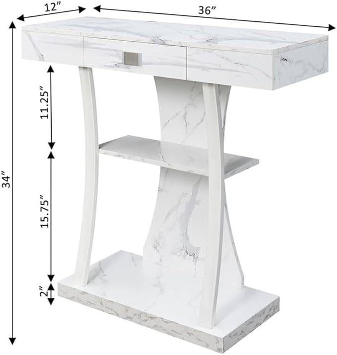 Convenience Concepts Newport Harri Console Table 36" - Image 3