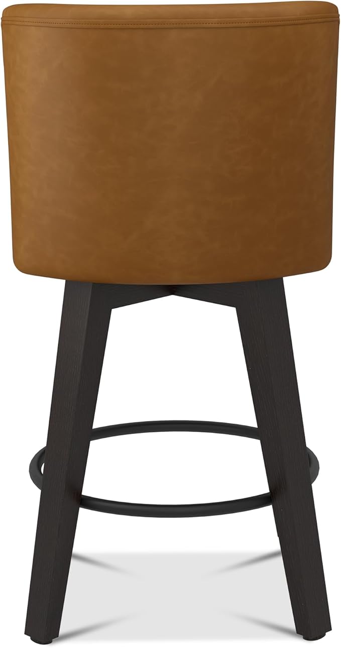 Bar Stools Set of 2, Upholstered Kitchen Island Counter Stools - Image 9