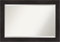 Amanti Art Brown Wall Mirror 30x42 Furniture Espresso Rectangle Bathroom Mirror by AmantiArt