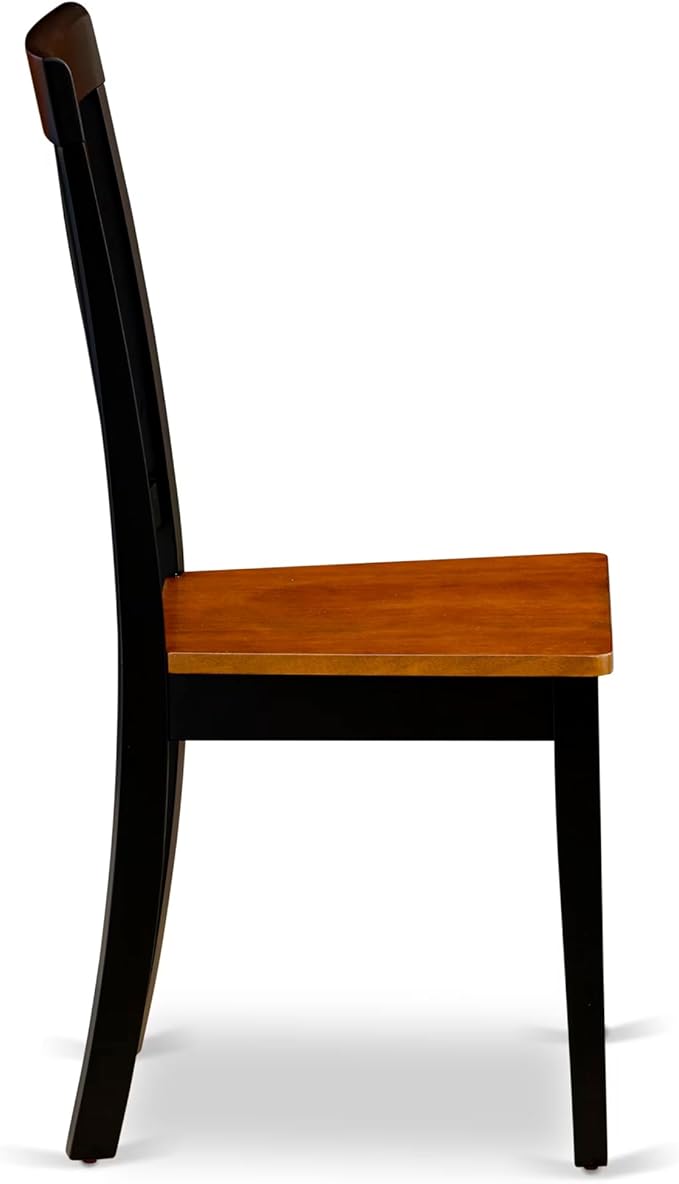 East West Furniture HLAN5-BCH-W 5 Piece Dining Table Set - Image 8