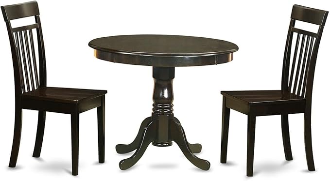 East West Furniture ANCA3-CAP-W 3 Piece Dining Table Set by EastWestFurniture