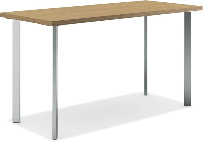 HON Coze Home Office Desks, Sturdy Table Computer Desk, Natural Recon Top by HON
