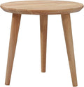 WoodShine Side Table Small Round Solid Wood Sofa End Tables Accent Nesting by WoodShine