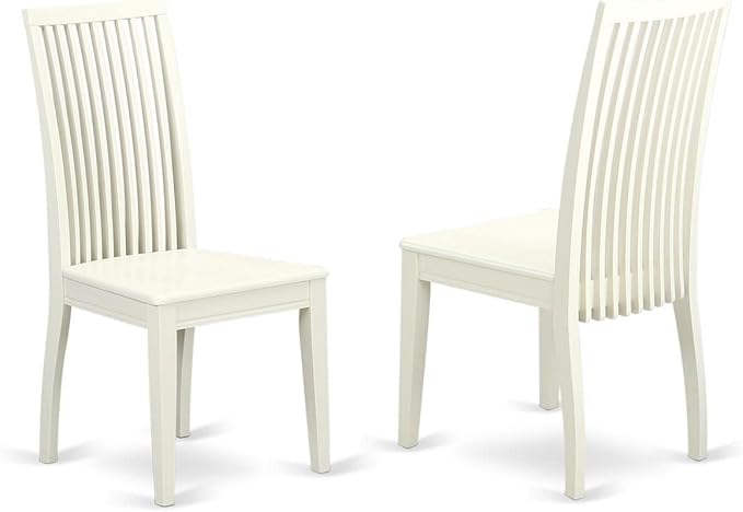 East West Furniture DLIP3-LWH-W 3 Piece Kitchen Table Set - Image 3
