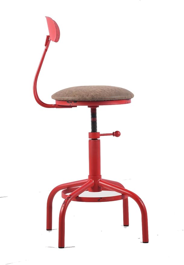 Topower Home Kitchen Stool, Industrial Counter Stool, Height Adjustable Swivel - Image 4
