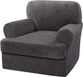 H.VERSAILTEX Sofa Cover 2 Piece T Cushion Armchair Slipcovers Thick Velvet by HVERSAILTEX