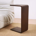 COZYMATIC Carlisha C-Shaped End Table Sofa Table Coffee Table Solid Wood Frame by COZYMATIC