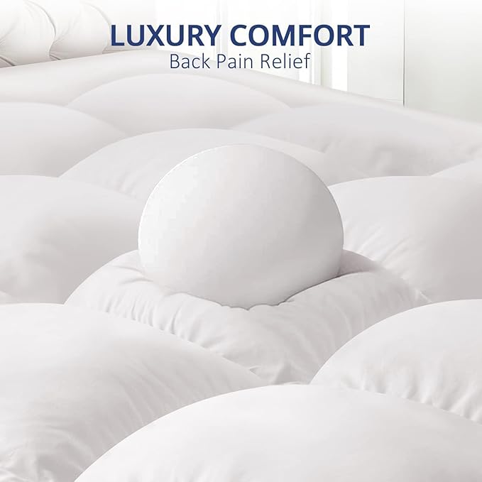 ELEMUSE 1300 GSM Overfilled Mattress Topper Queen - Image 6