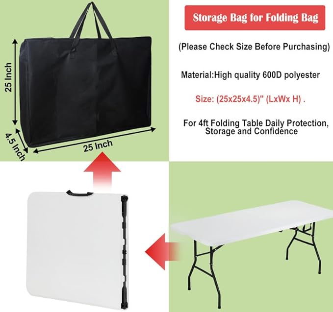 Folding Table Storage Bag, Picnic/Camp Tables Cover - Image 2