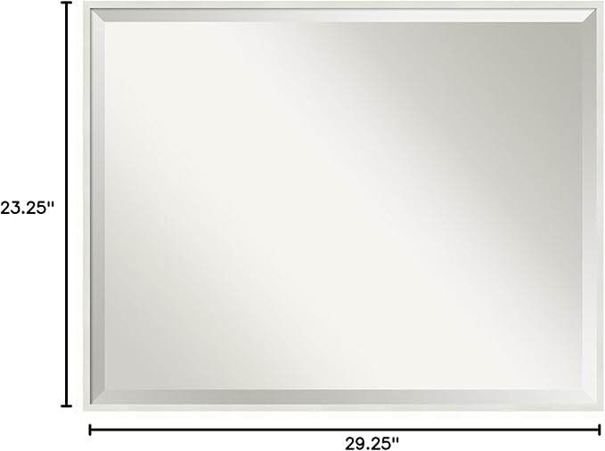 Amanti Art White Bathroom Mirror - Image 6