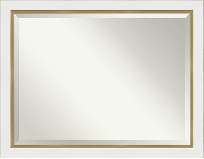 Amanti Art White Bathroom Mirror by AmantiArt