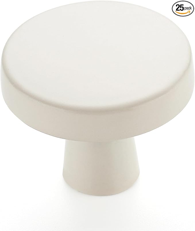 Ravinte 25 Pack Drawer Pulls 1-1/4 Inch Kitchen Cabinet Knobs Solid Round by Ravinte