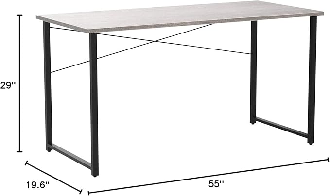 Coleshome 55 Inch Computer Desk, Modern Simple Style Desk - Image 3