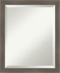 Amanti Art Grey Wall Mirror 23x19 Edwin Clay Grey Rectangle Bathroom Mirror by AmantiArt