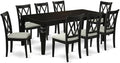 East West Furniture LGCL9-BLK-C 9 Piece Dining Room Table Set Includes a by EastWestFurniture