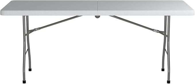 Office Star Resin Rectangle Center-Folding Portable Table - Image 11