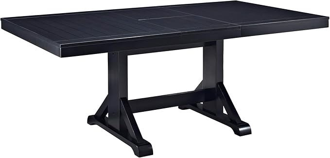 Walker Edison 6 to 8 Person Wood Modern Farmhouse Expandable Dining Room Table by WalkerEdison