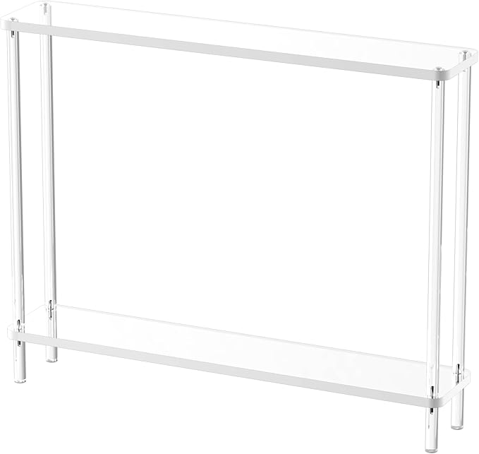 Acrylic Narrow Console Table for Entryway, 7.6" D x 39.4" W x 31.5" H, - Image 8