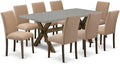 East West Furniture X797AB747-9 9 Piece Dining Room Set Includes a Rectangle by EastWestFurniture