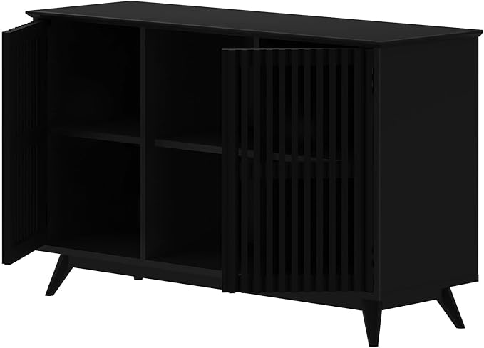 Plank+Beam Mid-Century Modern Wood TV Stand, Solid Wood Entertainment Console - Image 12