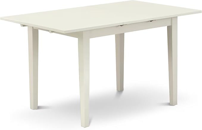 East West Furniture BOVA5-LWH-W 5 Piece Dining Room Furniture Set Includes a - Image 3