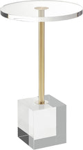 Clear Acrylic End Table, Side Table, by MEETLAKE