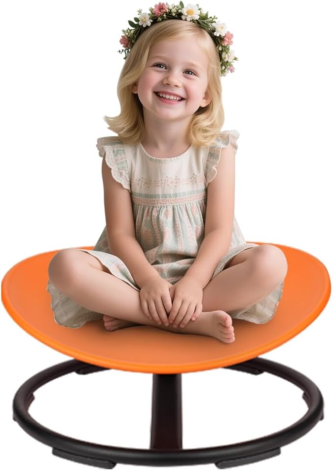Sensory Spinning Chair for Autistic Kids, Training Body Coordination Sit and by Winnrok