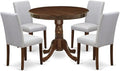 East West Furniture ANAB5-AWA-05 5 Piece Kitchen Table & Chairs Set Contains a by EastWestFurniture