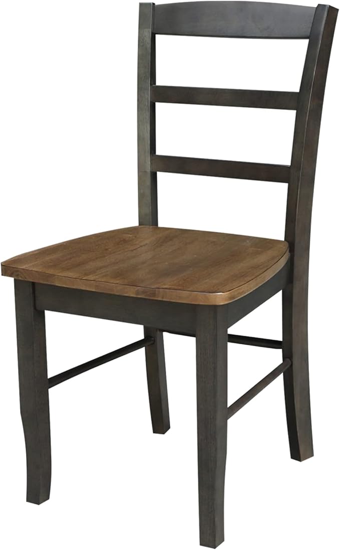 IC International Concepts Set of Two Madrid Ladderback Dining Chairs, - Image 3