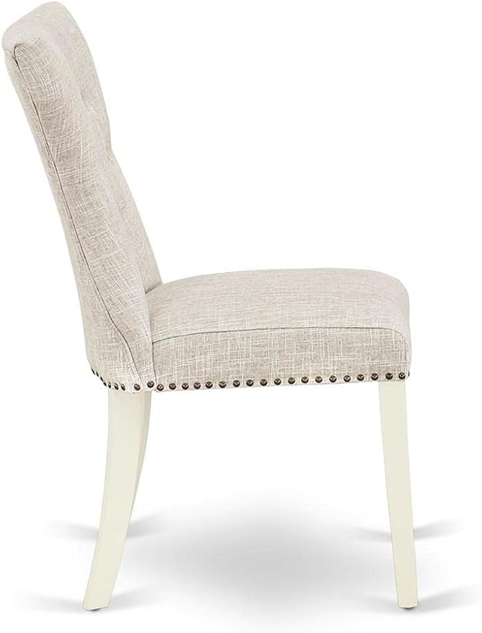 East West Furniture GAP2T35 Gallatin Modern Parson Chairs - Image 6