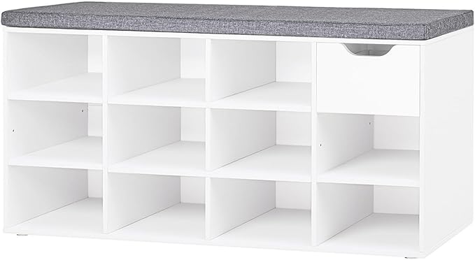 DINZI LVJ Shoe Bench, Entryway Storage Bench by DINZILVJ