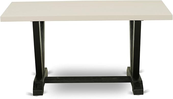 East West Furniture V626DR124-7 7 Piece Dining Set Consist of a Rectangle - Image 5