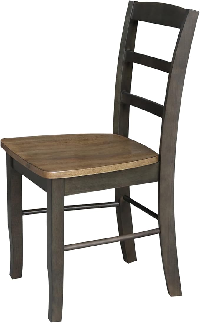 IC International Concepts Set of Two Madrid Ladderback Dining Chairs, - Image 6
