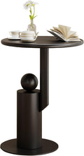 Metal Round Side Table, Matte Modern Accent End Tables Coffee Tables, Small by uniquefurnituremodernstyle