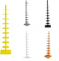9-Tier Spine Bookshelf Metal Bookcase 5 Colors Vertical Bookshelf Tower by Unknown