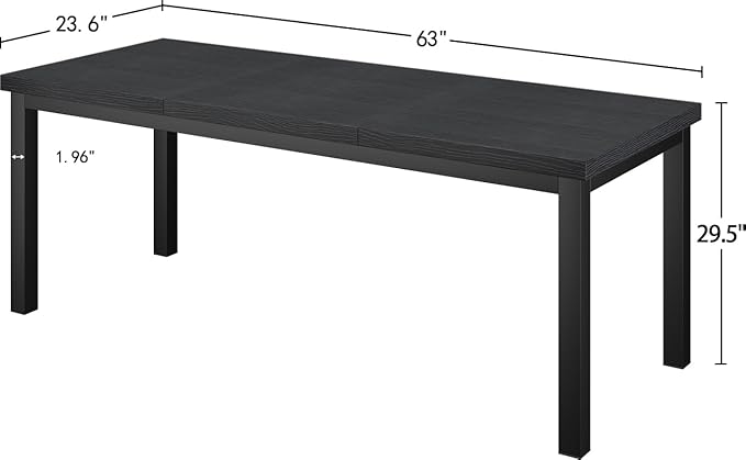 63 Inch Long Computer Desk, Home Office Desk, Modern Table - Image 7