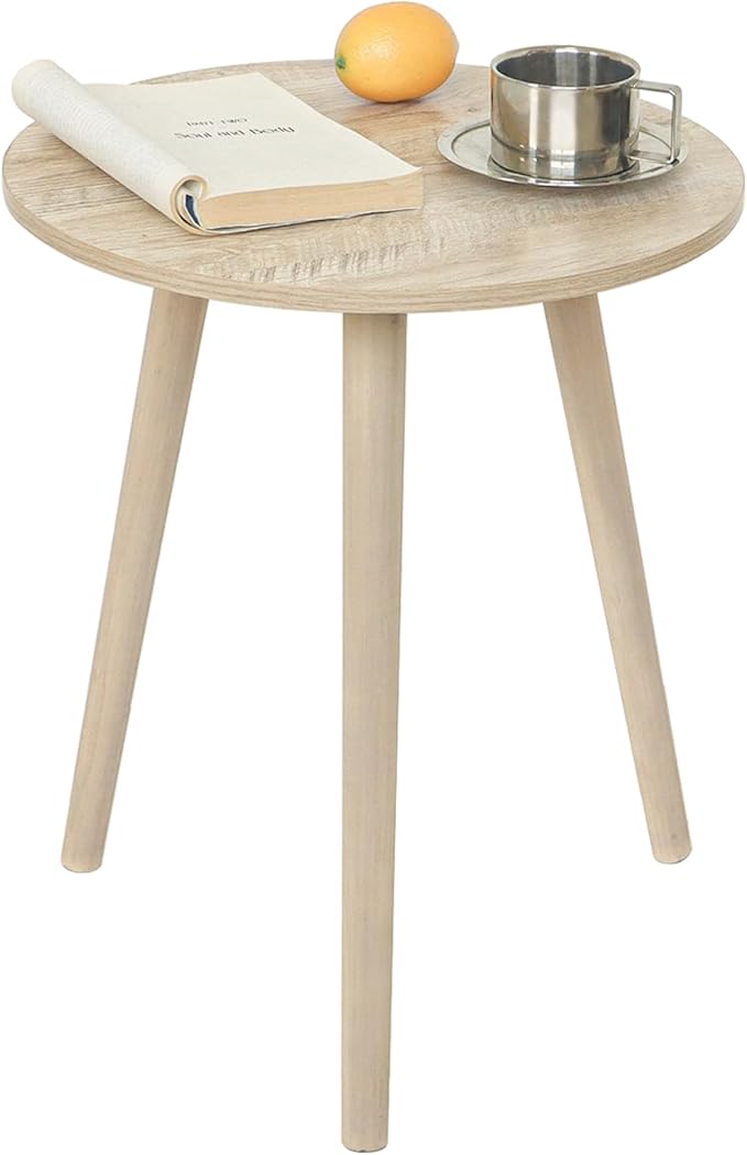 AWASEN Round Side Table, Modern Small End Table - Image 8