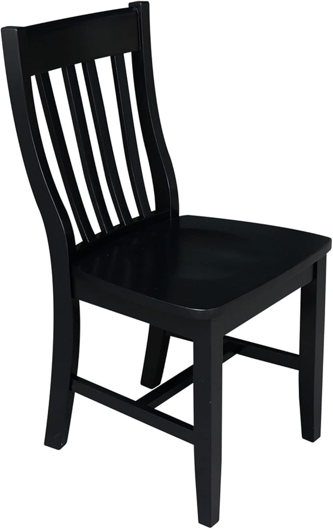 International Concepts Pair of Schoolhouse Chairs Black - Image 9