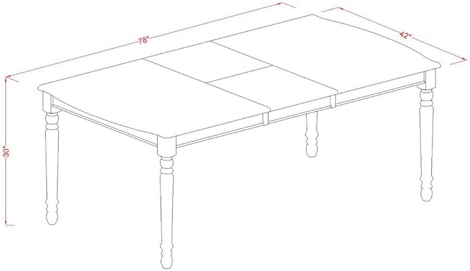 East West Furniture DOIP5-MAH-C 5 Piece Dining Table Set - Image 15
