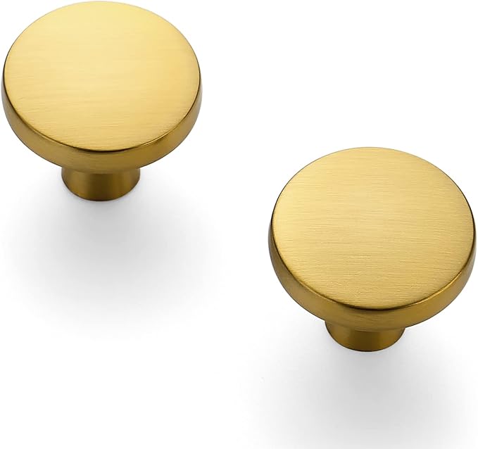 Ravinte 10 Pack Drawer Pulls 1-1/4 Inch Kitchen Cabinet Knobs Solid Brushed - Image 9