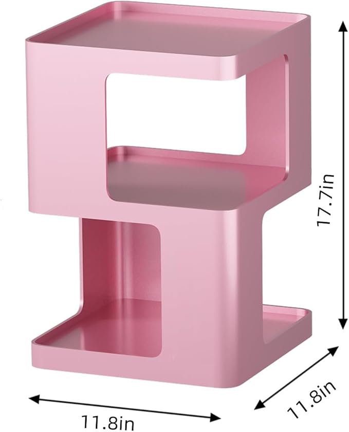 Metal Small Nightstands, Modern Side Table - Image 2