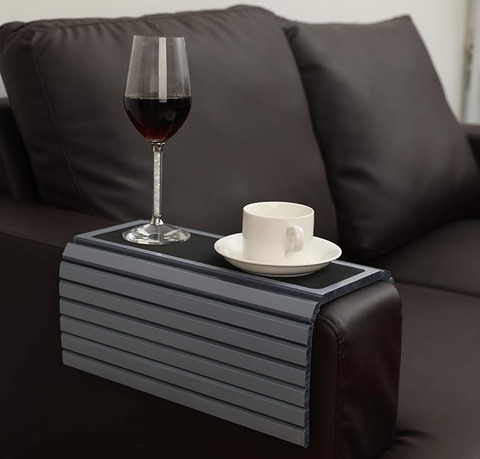 GEHE Sofa Arm Tray Table for Couch Flexible/Foldable Sofa Tray Couch arm Table - Image 4