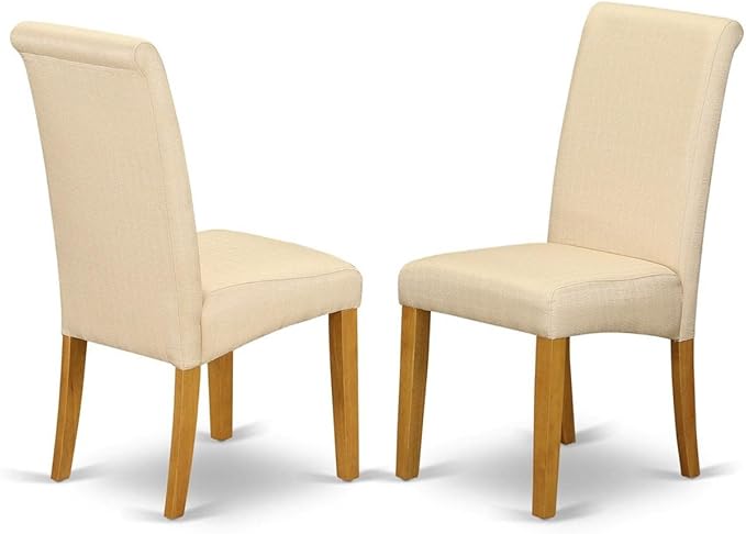 East West Furniture DLBA5-OAK-02 5 Piece Dining Set Includes a Round Dining - Image 3