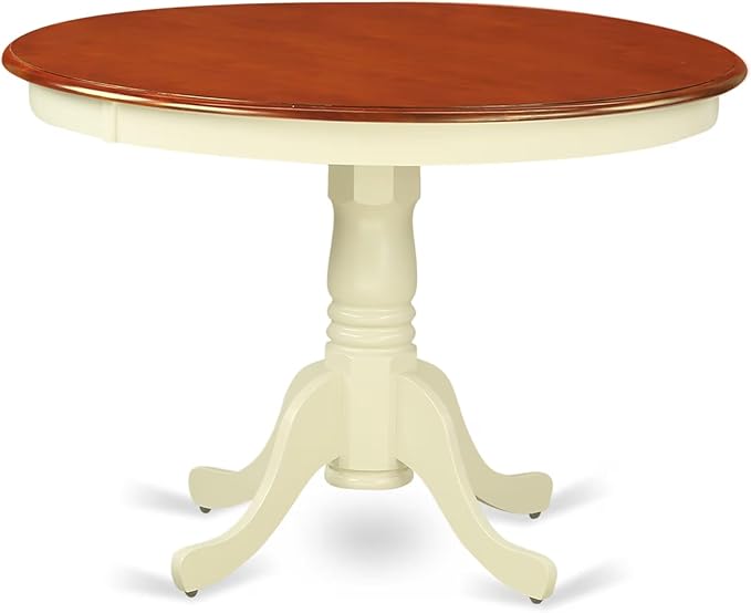 East West Furniture HLAV3-BMK-W 3 Piece Modern Dining Table Set Contains a - Image 4