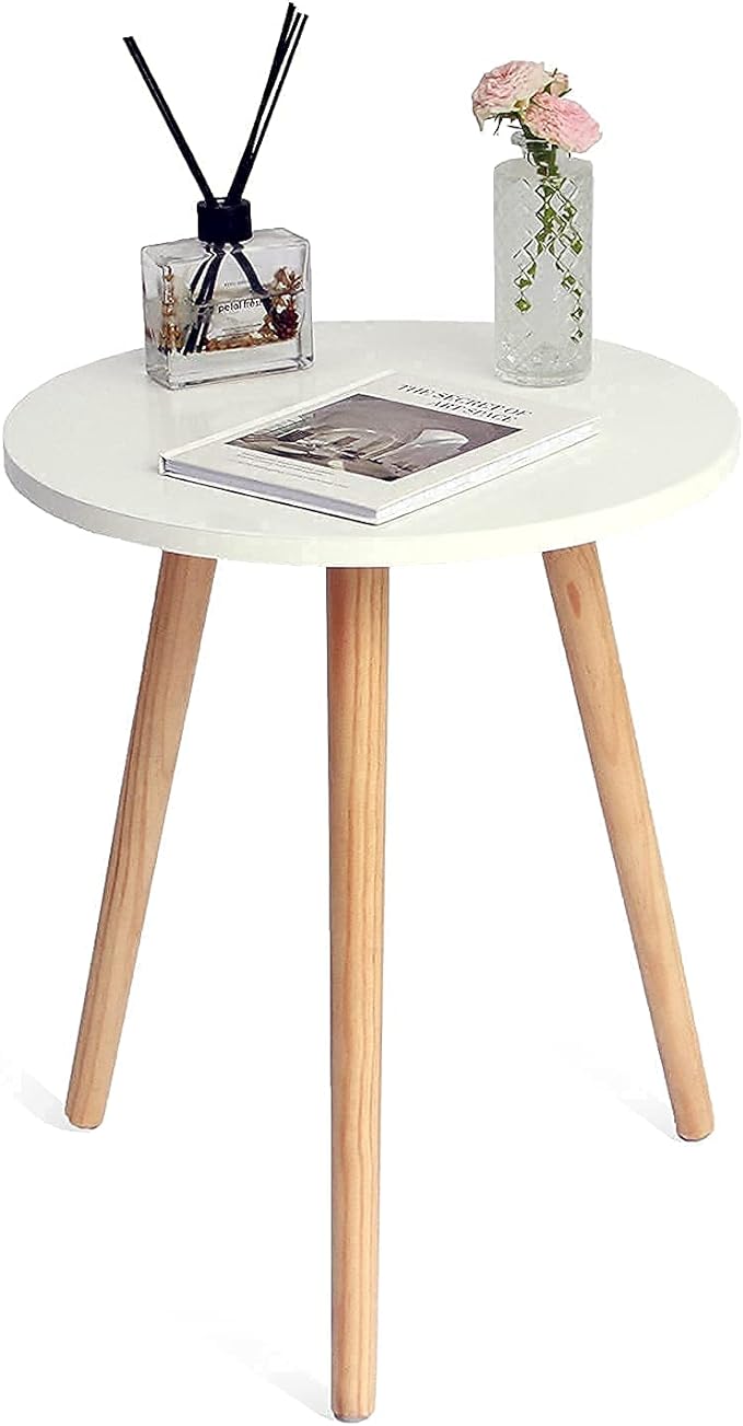 AWASEN Round Side/ End Table, Accent Nightstand Modern by AWASEN