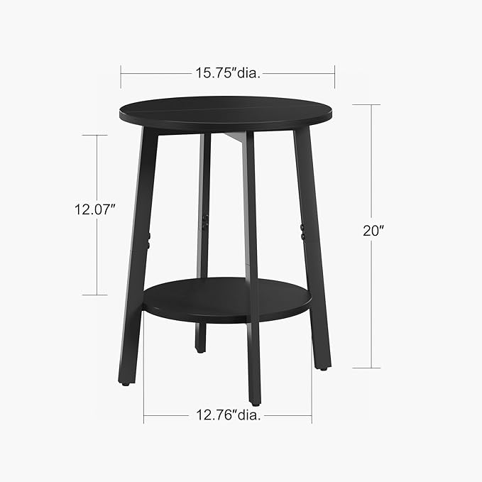 Side Table, Small Round End Table - Image 3