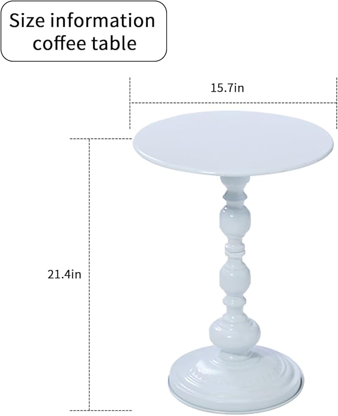 Chic Vintage Round Side Table - Image 2