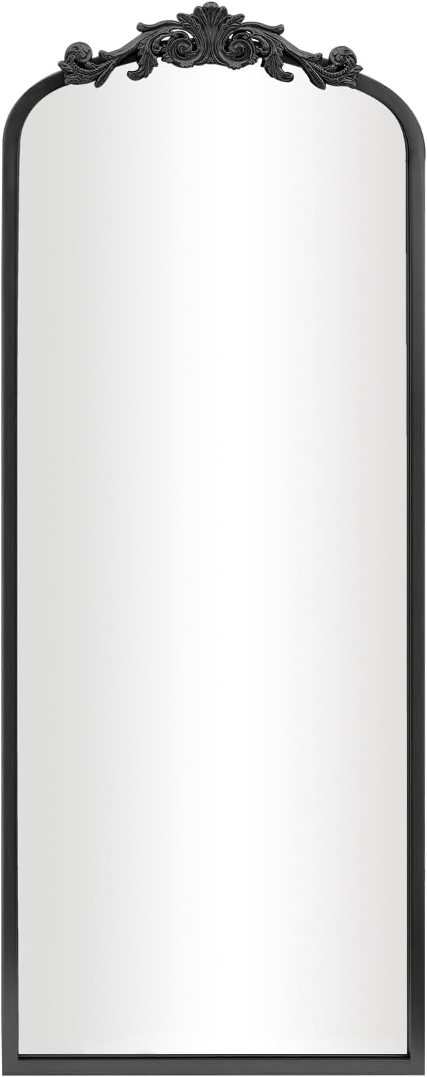 AIXI HOME Arched Black Antique Full Length Wall Mirror 22"x65", Arendahl - Image 8